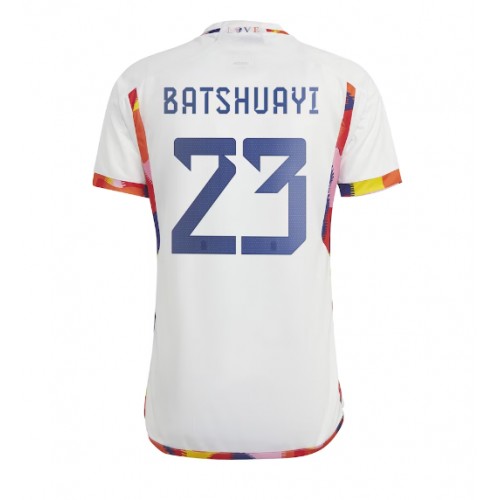 Belgia Michy Batshuayi #23 Koszulka Wyjazdowych MŚ 2022 Krótki Rękaw